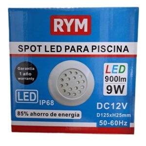 SPOT LED UNICO 9W P/ PISCINA RYM