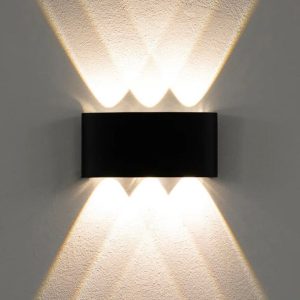APLIQUE F813-C-6 6W BID 3000K NEGRO ECOVILLE 30113