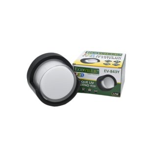 APLIQUE CALIDO EV-843Y REDONDO 12W NEGRO