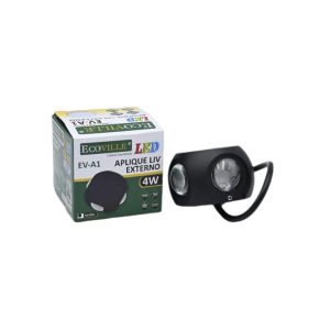 APLIQUE CALIDO EV-A1 4×1W NEGRO