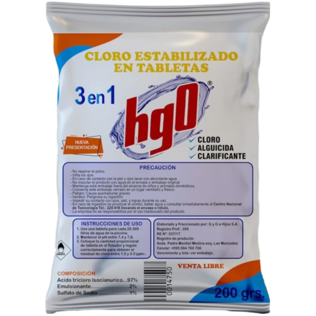CLORO EN PASTILLA 3 EN 1